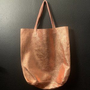 Monserat De Lucca Metallic Cava Tote Bag EUC